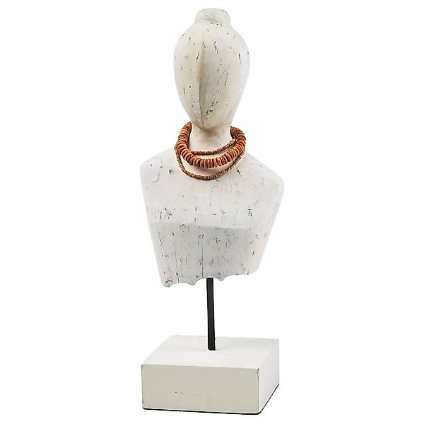 Kobolo Dekofigur Holzfigur Büste LADY BUST Holz und Metall günstig online kaufen