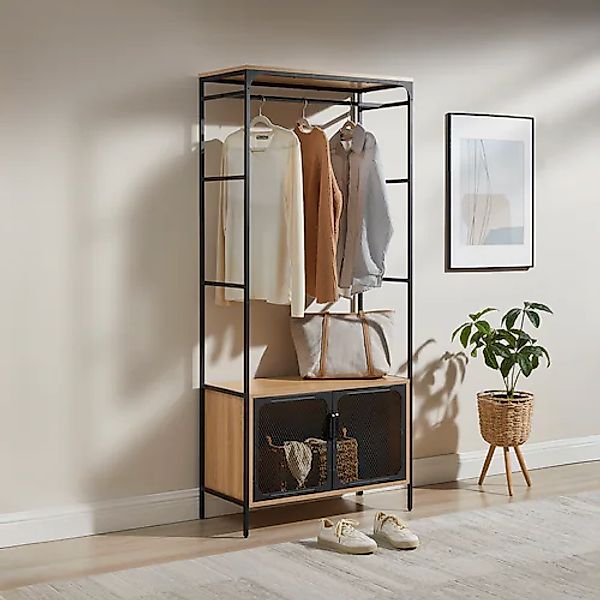OTTO home Regal »Amance« robust, natürliche Materialien, Metallgestell, Höh günstig online kaufen
