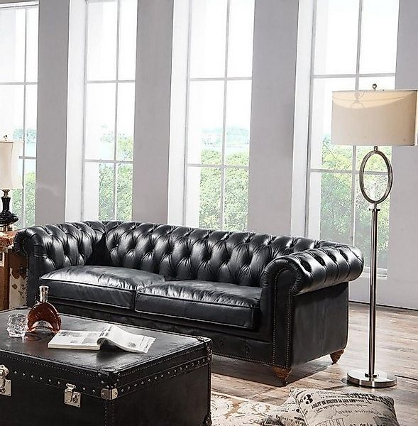 Xlmoebel 3-Sitzer Traditionelle Chesterfield-Sofa Polstergruppe Wohnzimmer günstig online kaufen