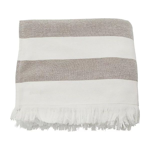 Handtuch Barbarum aus Baumwolle mit Streifen in Grau günstig online kaufen