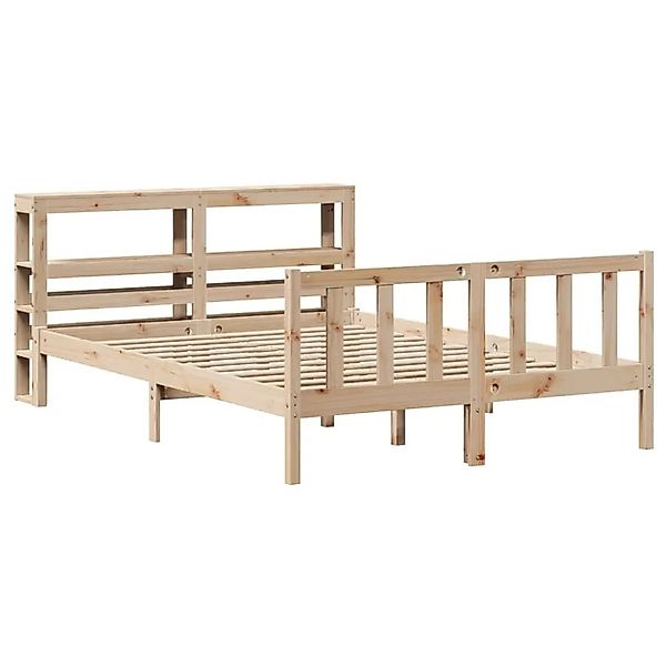 vidaXL Massivholzbett ohne Matratze 140x190 cm Kiefernholz 3305753 günstig online kaufen