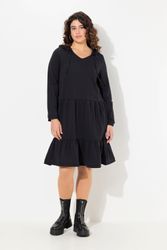 Ulla Popken Midikleid Sweatkleid Kapuze A-Linie günstig online kaufen