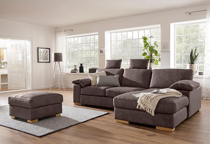 Home affaire Ecksofa Ventura L-Form, wahlweise günstig online kaufen