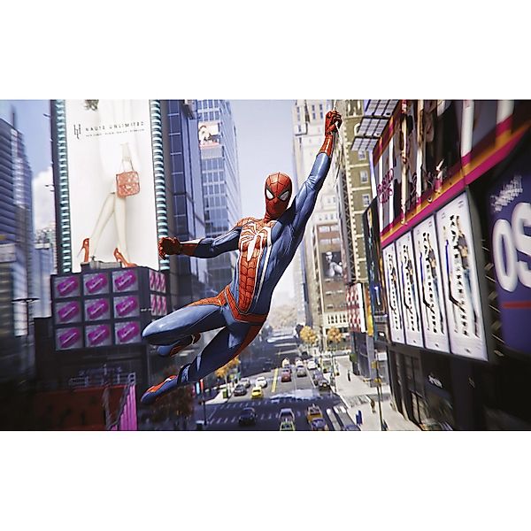 Komar Vlies Fototapete Marvel Spider-Man City Swing Bunt günstig online kaufen