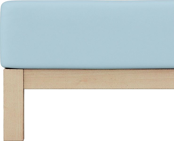 Schlafgut Spannbettlaken PURE Bio-Baumwolle mit Elasthan, günstig online kaufen