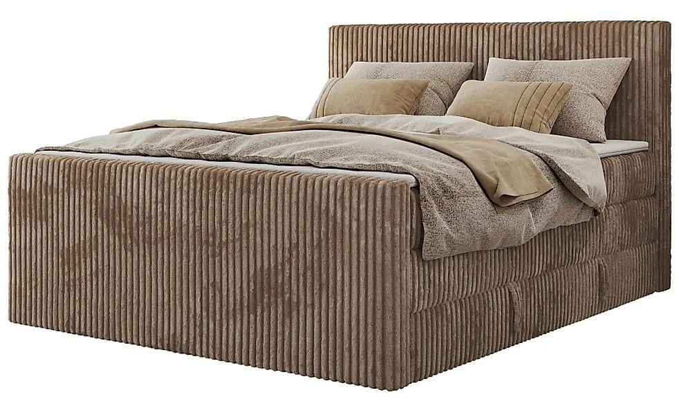 Boxspringbett mit Bettkasten Tiliano King Duo ¦ braun ¦ Maße (cm): B: 164 H günstig online kaufen