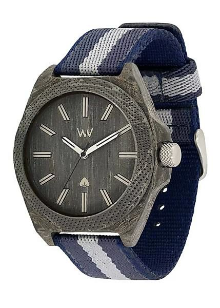 Holz-armbanduhr Phoenix 46 Teak Blue | 100% Hautverträglich günstig online kaufen