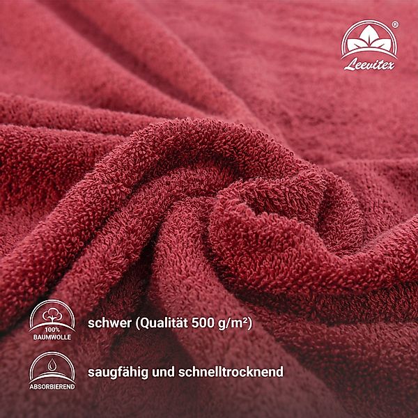 leevitex® Saunatuch Frottee XXL, (2-St), 80 günstig online kaufen