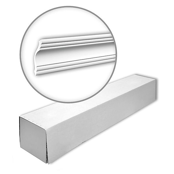 PROFHOME 150102 Eckleisten 1 Karton Set mit 24 Zierleisten 48 m Weiß günstig online kaufen