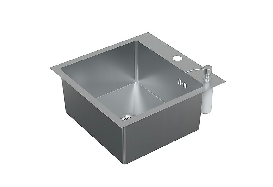 HAGO Edelstahlspüle Einbauspüle 45x45cm Edelstahl Küchenspüle Spülbecken Ec günstig online kaufen