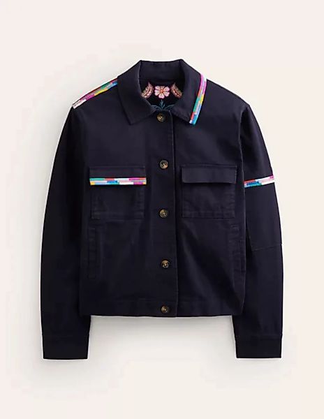 Islington Bestickte Jacke Damen Boden, Marineblau günstig online kaufen