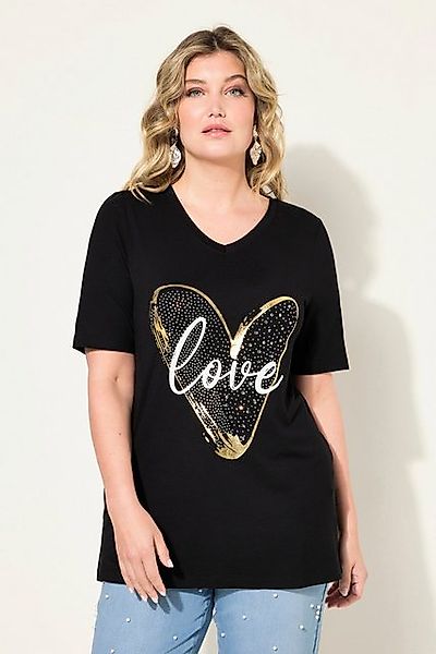 MIAMODA T-Shirt T-Shirt A-Linie LOVE Herz Halbarm günstig online kaufen