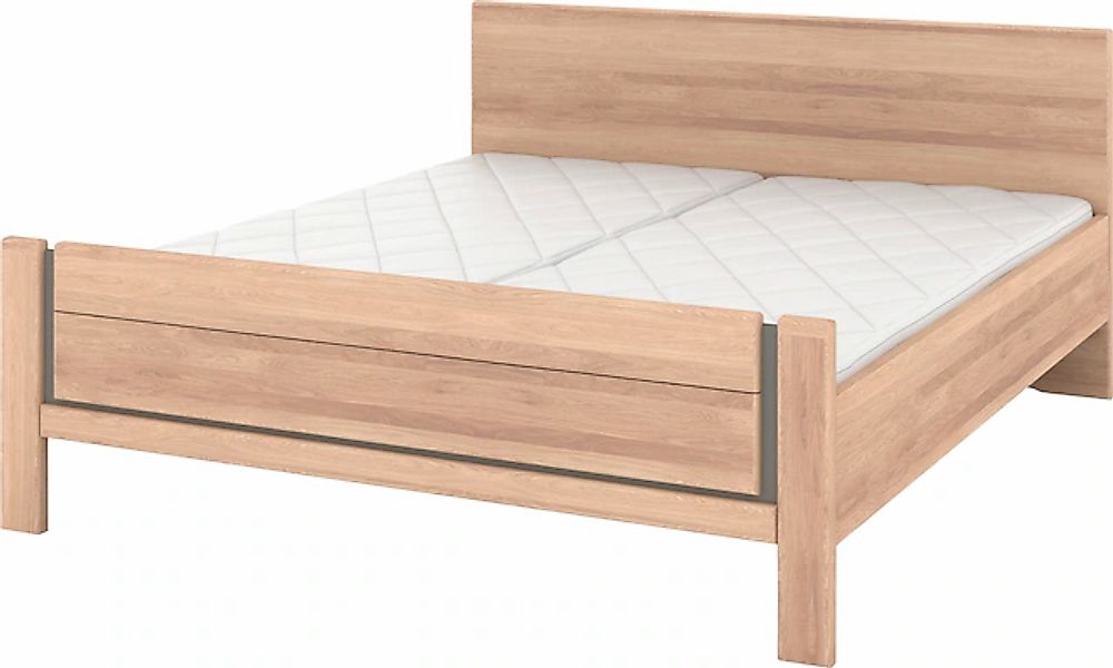 Musterring Holzbett »Sorrent, Bettgestell, Bettrahmen, teilmassiv Eiche«, ( günstig online kaufen