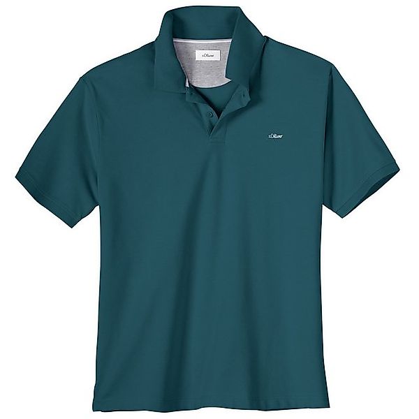 s.Oliver Poloshirt s.Oliver Übergrößen Basic Poloshirt petrol günstig online kaufen