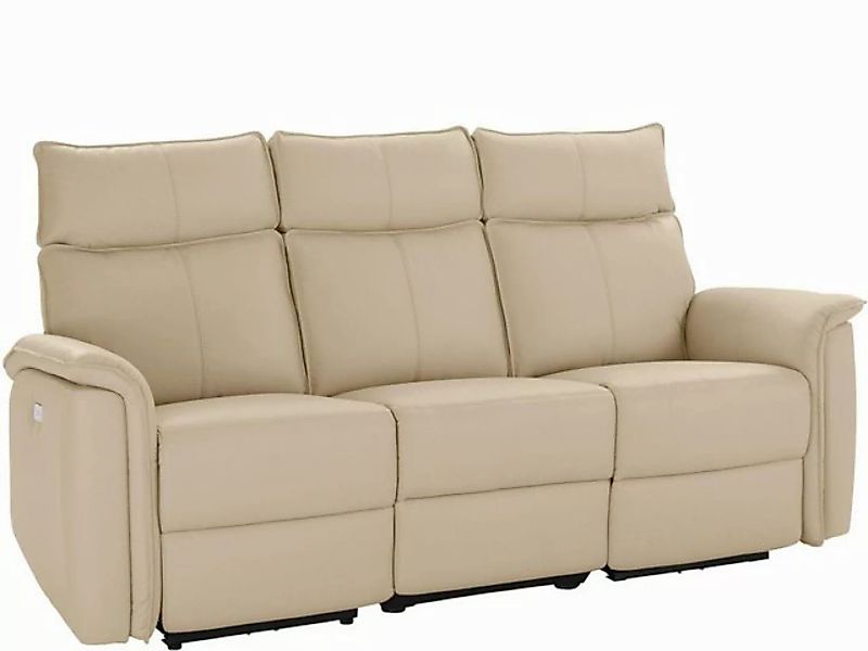 loft24 Sofa Zini, Couch, 3-Sitzer, Lederoptik, Relaxfunktion, Breite 197 cm günstig online kaufen