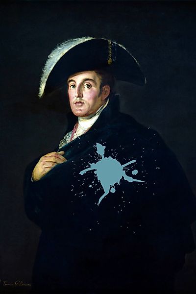 queence Acrylglasbild »Mann mit Farbklecks« Bilder von Männern   Formen   G günstig online kaufen