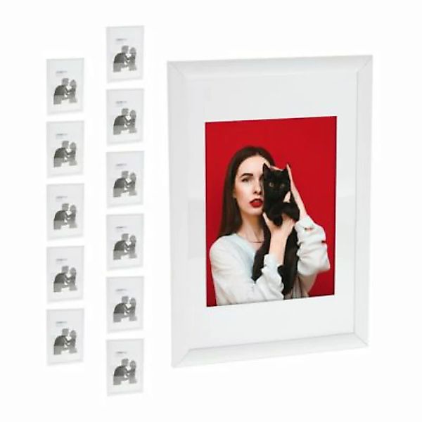 relaxdays 12 x Bilderrahmen 20x30 cm weiß günstig online kaufen