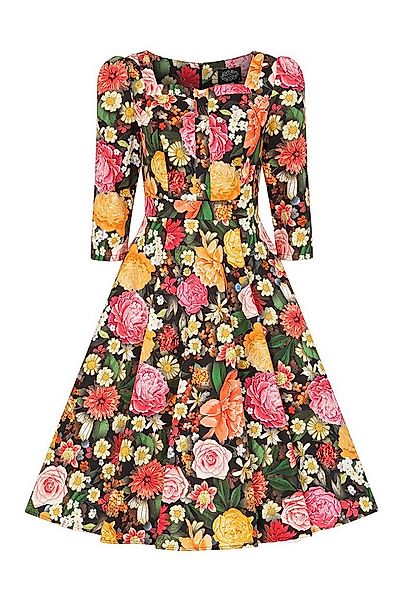 Hearts & Roses London A-Linien-Kleid Cassidy Floral Swing Dress Retro Vinta günstig online kaufen