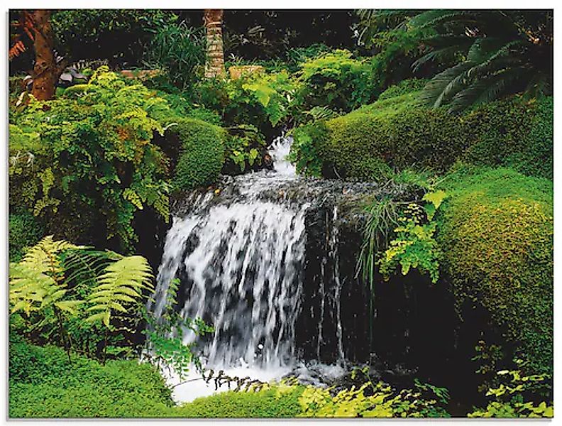 Artland Glasbild »Wasserfall im Grünen« Gewässer 1 Stk. tlg. in verschieden günstig online kaufen