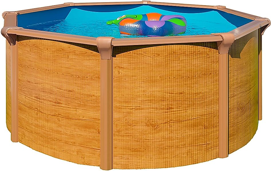 KWAD Rundpool "Green line Evolution" 5,5x1,32 wood Folie in blau, sand oder günstig online kaufen