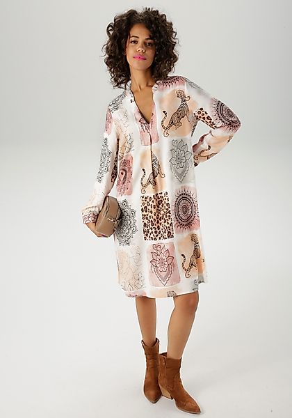 Aniston CASUAL Tunikakleid mit fantasievollem Patch-Druck- günstig online kaufen