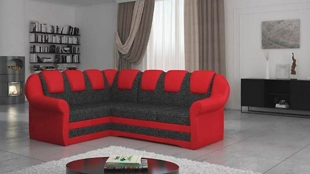 Xlmoebel Ecksofa Modern Ecksofa Sofa Holz Textil Modern Stil Wohnzimmer, 1 günstig online kaufen