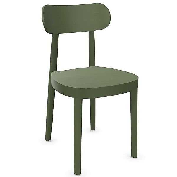 THONET 118 M Holzstuhl | Muldensitz | Buche gebeizt olivgrün günstig online kaufen