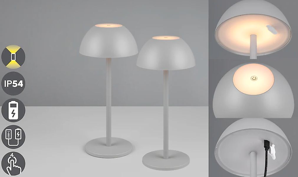 my home LED Außen-Tischleuchte "Abbey Tischleuchte 2er-Set", 1 flammig, Leu günstig online kaufen