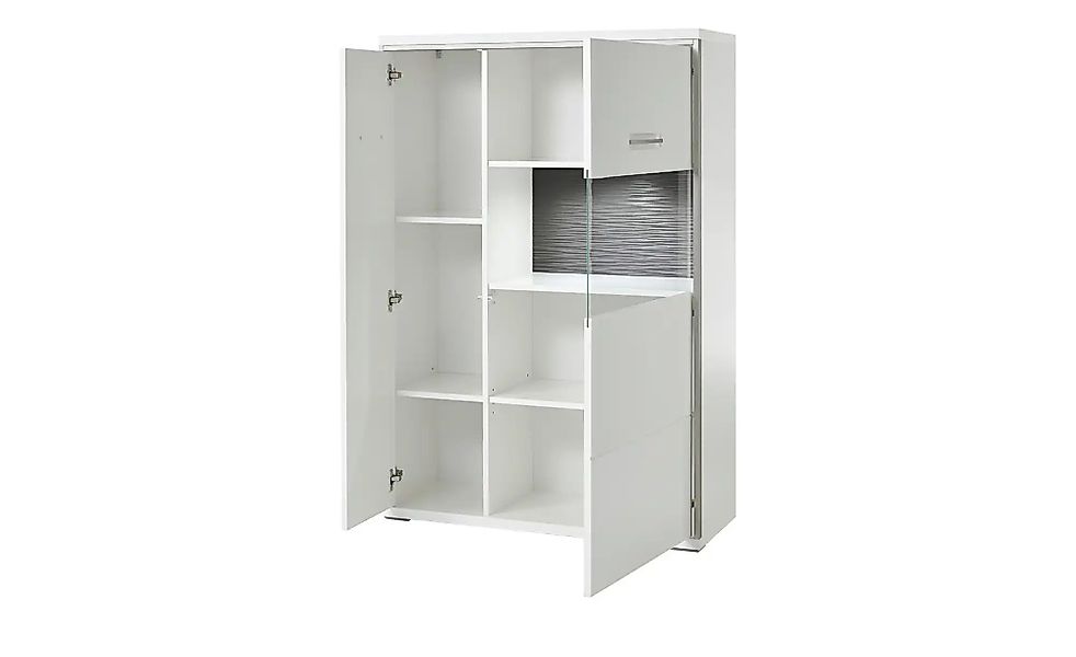 uno Wohnwand   Setto ¦ weiß ¦ Maße (cm): B: 342 H: 201 T: 51.0 Kommoden & S günstig online kaufen