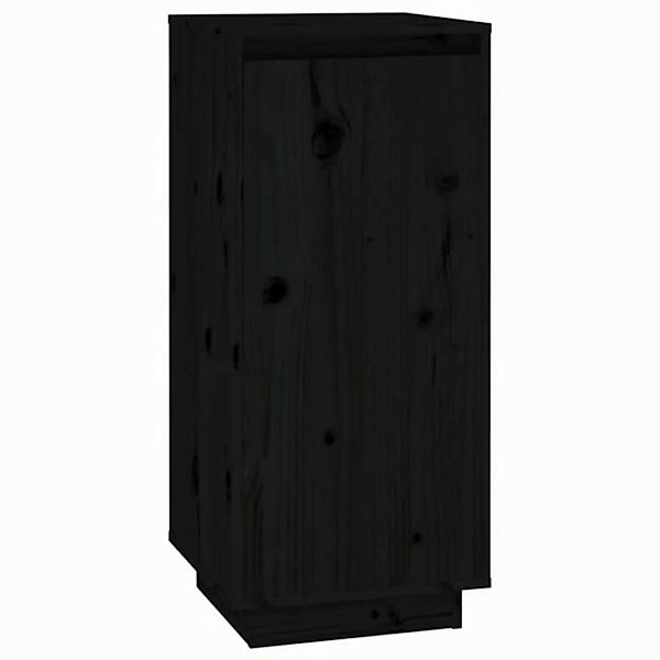 furnicato Schuhschrank Schwarz 35x35x80 cm Massivholz Kiefer (1-St) günstig online kaufen