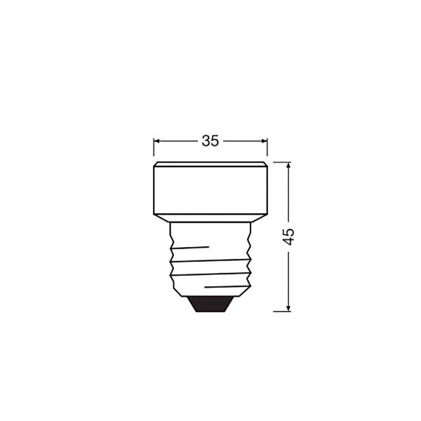 LEDVANCE LED FLAT LAMP NON DIM 3.5W 840 Frosted E27 - 4058075839991 günstig online kaufen