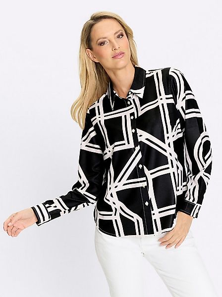 heine Klassische Bluse Druck-Bluse günstig online kaufen