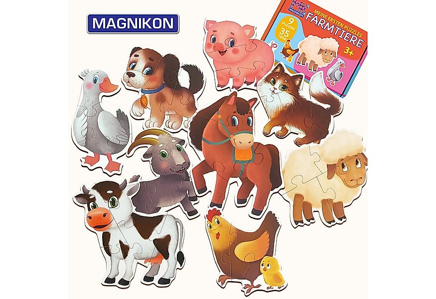 MAGNIKON Puzzle für Kleinkinder Große Teile, Maxi-Puzzles, 3, 4, 5 Teile, P günstig online kaufen