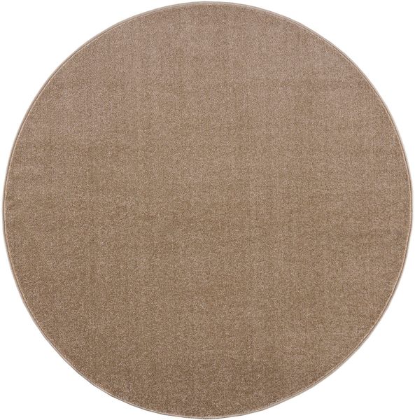 Sanat Teppich "Uni" rund 13 mm Höhe robuster Kurzflorteppich, große Farbaus günstig online kaufen