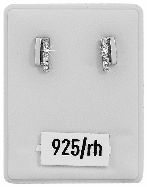 Adelia´s Paar Ohrhänger "Damen Ohrringe – Ohrstecker aus 925 Silber mit Zir günstig online kaufen