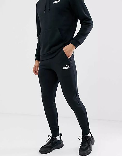 Puma – Essentials – Schmal geschnittene Jogginghose mit kleinem Logo in Sch günstig online kaufen