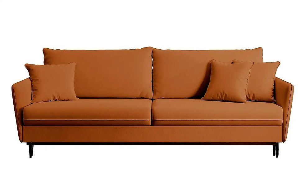 Einzelsofa mit Schlaffunktion Volio ¦ kupfer ¦ Maße (cm): B: 221 H: 90 Pols günstig online kaufen