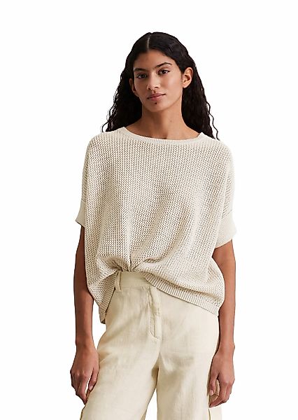 Marc OPolo Kurzarmpullover, mit lässiger Netzstruktur, oversize günstig online kaufen