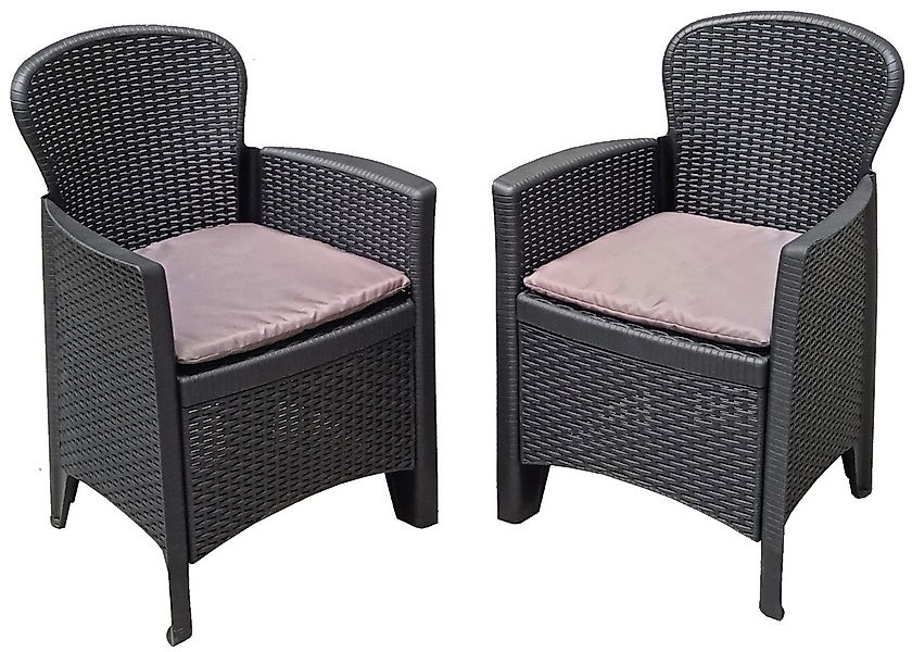 Progarden Gartensessel Gartenmöbel Sitzgruppe Balkonmöbel Terrasse günstig online kaufen