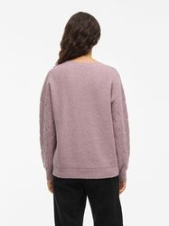 Vila Strickpullover VILASSIA O-NECK L/S CABEL günstig online kaufen