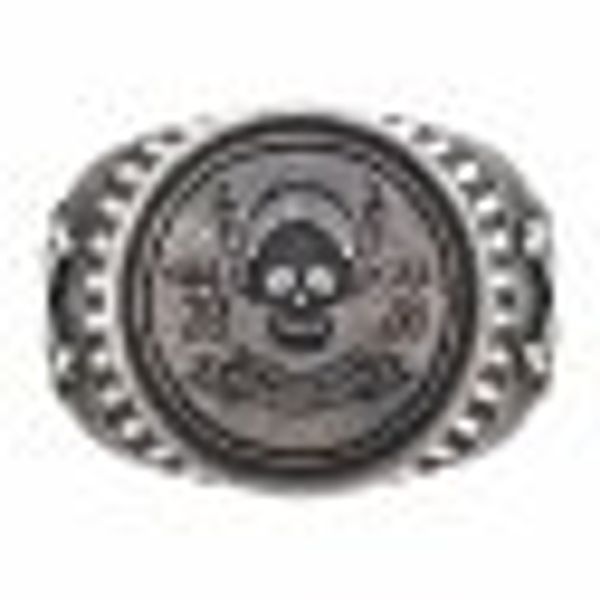 Ring 925/- Sterling Silber Siegelring matt oxidiert Rock Music Skull günstig online kaufen