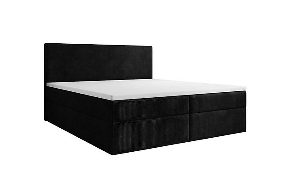 Luxusbetten24 Boxspringbett Soft in Cord, mit Stauraum günstig online kaufen