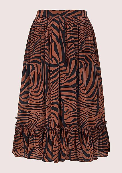 MADELEINE Sommerrock "Faltenrock Midirock mit Zebra-Print" günstig online kaufen