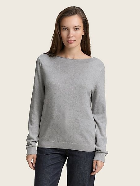 TOM TAILOR Strickpullover Pullover & Strickjacken Strickpullover mit U-Boot günstig online kaufen