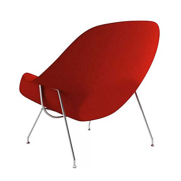 Knoll International - Womb Chair Relax Sessel Gestell chrom - rot/Stoff Cat günstig online kaufen