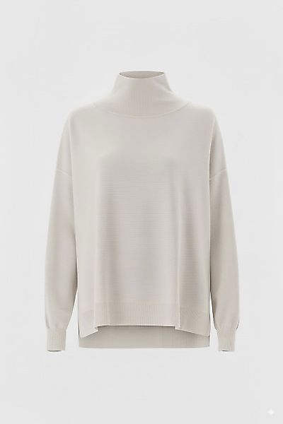 Rollkragenpullover oversized aus Merinowolle günstig online kaufen