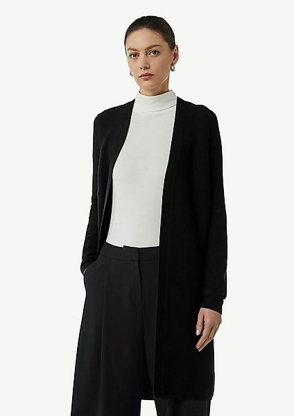 comma Cardigan Strickjacke Langer Cardigan mit Rippstruktur günstig online kaufen