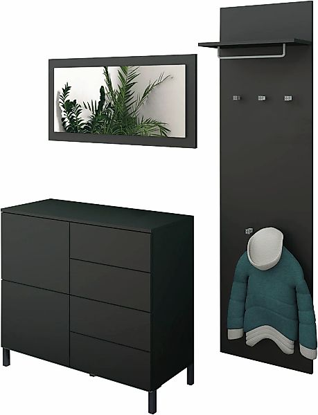 borchardt Möbel Garderoben-Set 3 Stk. tlg. Drucköffner (Push-To-Open), höhe günstig online kaufen