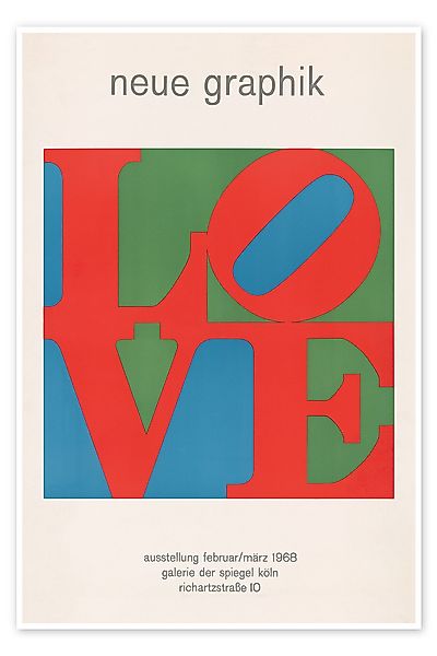 Posterlounge Poster Robert Indiana, Love - günstig online kaufen
