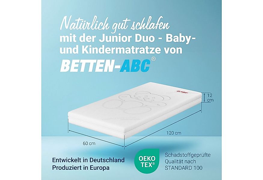 Kindermatratze Babymatratze Junior-Duo -mit Rundum-Trittkante 60x120, 70x14 günstig online kaufen